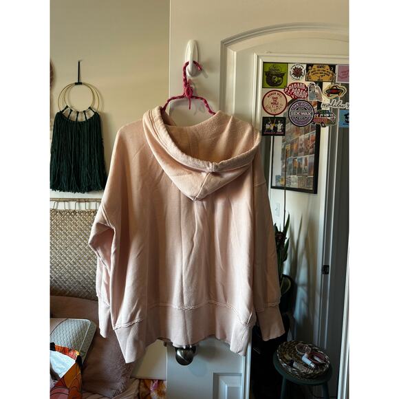 Aerie Oversized Baby Pink Zip Up Jacket - Picture 1 of 4